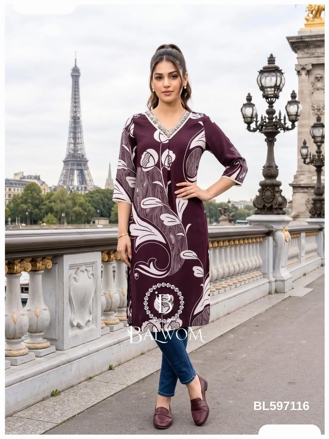 Printed Straight Kurti