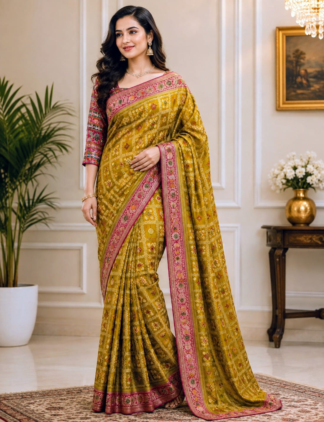 Kanak Gulzar Dola Silk Ghatchola Saree