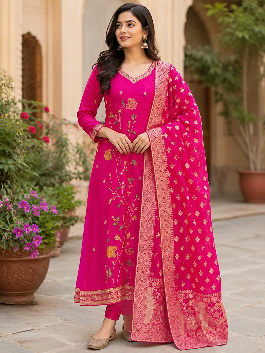 Ruhani Rani Modal Silk Suit Set