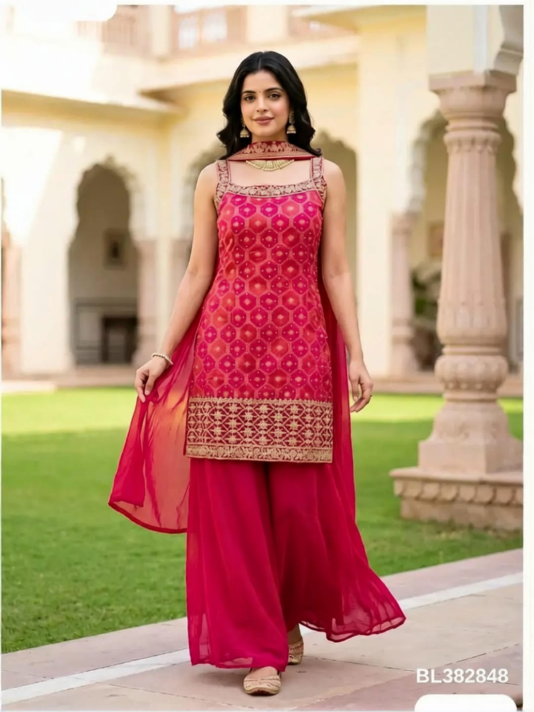 Stylish Sharara Gharara Suit with Premium Craftsmanship and Graceful Fashion Look